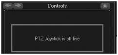 The Current state displays the name of the last relay activated. This will be available in future versions. Click on the joystick control in the list.