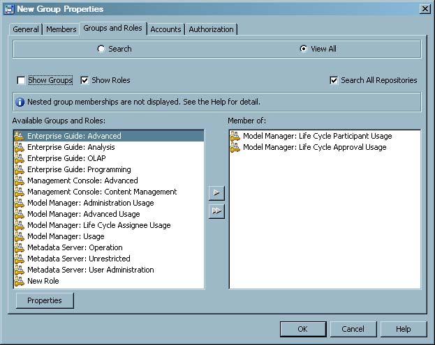8 Chapter 2 Tutorial 1: Create a Life Cycle Template Create a SAS Model Manager Approver Group In this exercise, a SAS administrator creates a group in SAS Management Console for SAS Model Manager