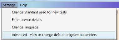 If changes are made to settings, FanTestic will save and close any open test file (user can skip this) and create and open a new Test file.