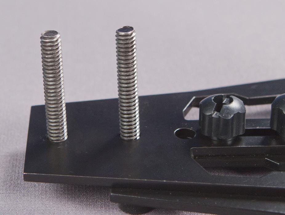 Figure 15 Now insert all four of the BLACK BOLTS with RUBBER WASHERS into the four slots