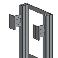PM4S4-150 Set your monitor stand so that the extrusion arms fit through the graphic hole.
