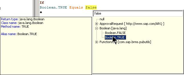 isSuccessful() and select the Boolean value Boolean:TRUE from the context dialog. 39.