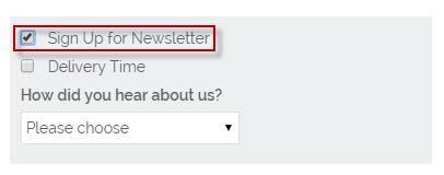 customers to subscribe to your newsletter