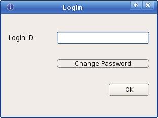 1. On the window prompting for the Login ID as shown, type your Login ID, and
