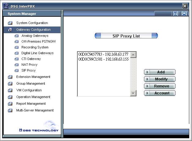 Chapter 3 Settings on InterPBX System 17 Chapter 3 Settings on InterPBX System When adopting SIP Proxy, your InterPBX IP Communication System, including Blaze, Savanna series