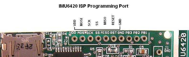 4.7 ISP Programming Port The ISP Programming port is on connector J2. See the Atmel ISP programming specification for detailed ATmega1284Pprogramming procedures.