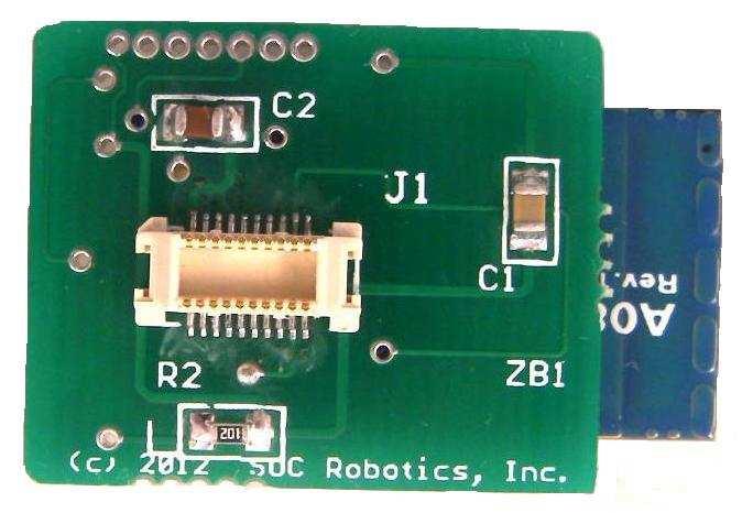 SOC Robotics designed a compatible ZigBee module called the ZB1 using the same mating Molex connector using an Atmel ZigBit module.