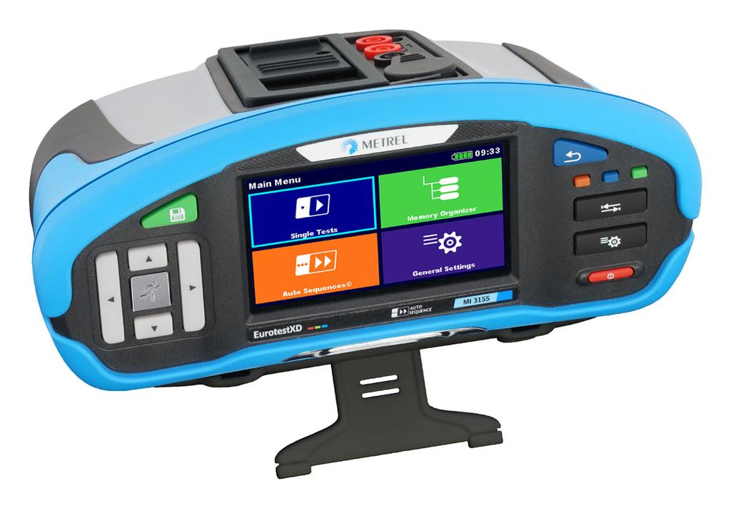 MI 3155 EurotestXD MI 3155 EurotestXD is the newest flagship of Metrel s most advanced line of multi-functional measuring instruments and is designed specifically for testing in industry.