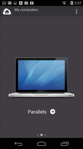 All of your computers that have signed in to Parallels Access are accessible. You can swipe left or right to cycle to another computer.