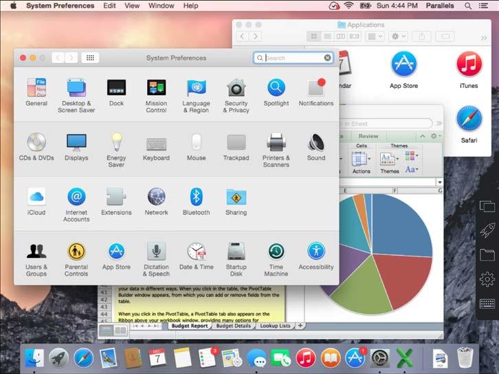 You can set Parallels Access to Desktop Mode so you can see more than one app at once.