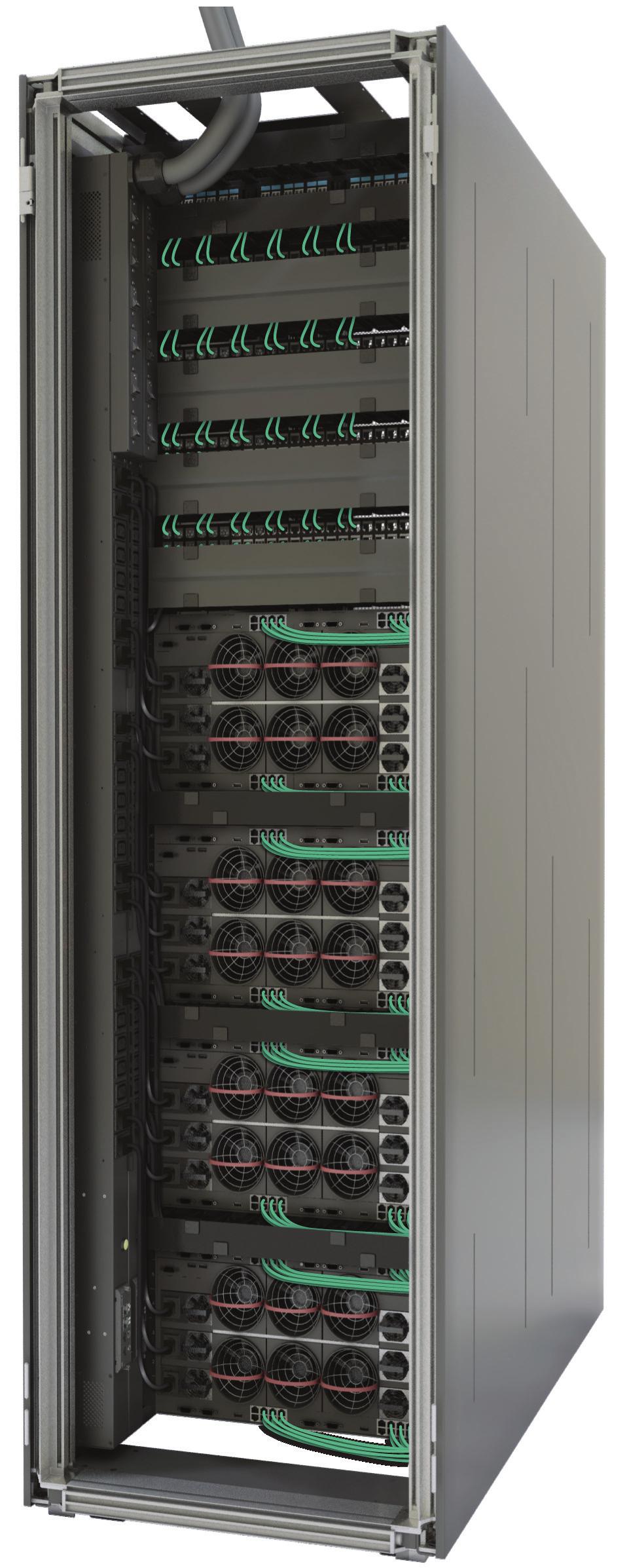 APPLYING PROPER CABLE MANAGEMENT IN IT RACKS Cable Management In Server Cabinets Vertical Cable Fingers 18U Part No. 010200078 with Cover - 2U 19 Part No.