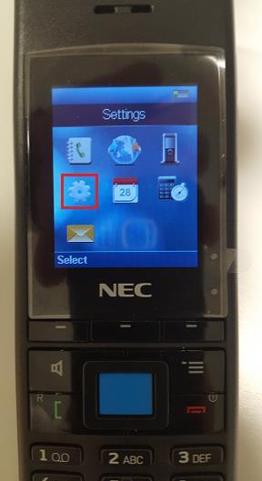 6.3. How to Subscribe the DECT Handset From the DECT handset click on the menu