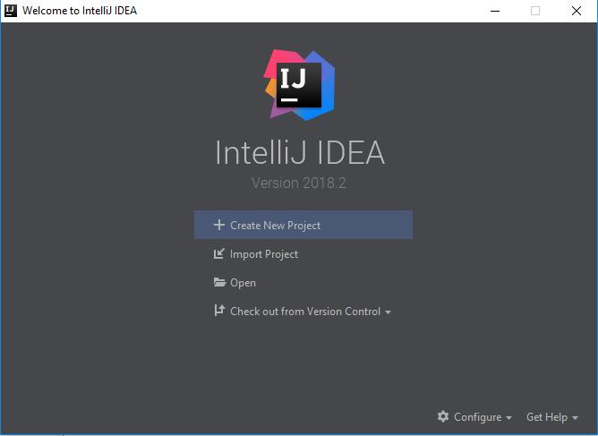 (8) Intellij, community edition Find and launch the new application