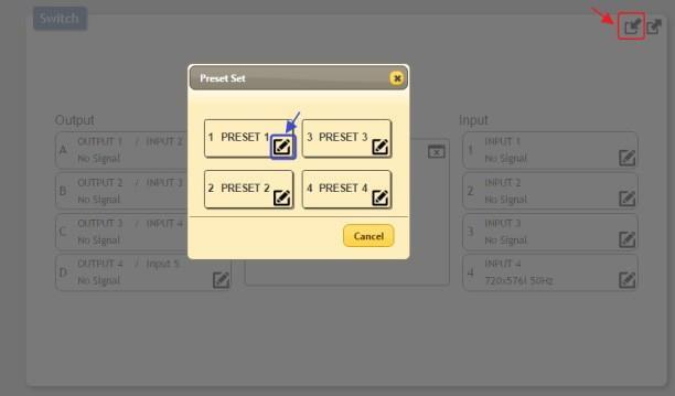 Preset Recall: When you wish to load a previously stored