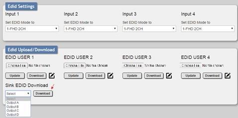A file selection window will appear, allowing you to locate and upload your preferred EDID file from your local PC. The EDID should be in the *.bin file format.