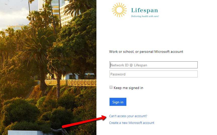 Tips Your Lifespan Network login ID sometimes has to be entered like an e-mail address. That is, you would enter it like loginid@lifespan.org.