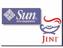 Jini: a technology of plug-and-play Software from SUN Microsystems that seeks to simplify the connection and sharing of devices, such as
