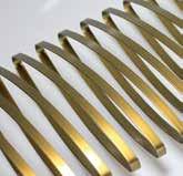 0 kg/m² MESH TYPE: Escale 7x1 COLOUR: Golden anodised aluminium in spirals OPEN AREA: 36% WEIGHT: 3.