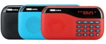 Portable Speakers PLUGS PORTABLE SOUND Rechargeable Radio with MP3 Player 2.