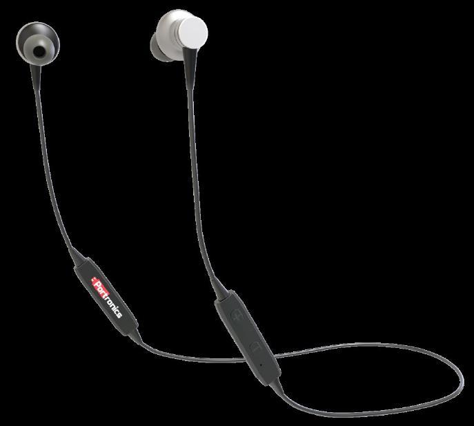 Wireless Headphone HARMONICS 204 Bluetooth In-Ear Headset Hi-Fi Stereo Quality Sound, Comfortable Ear Buds ; In-line Mic for Taking Calls.