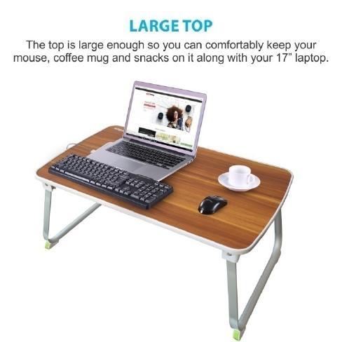 Can be used as a Standing Desk for office work, a tray for snacking, or a smart book reading stand.