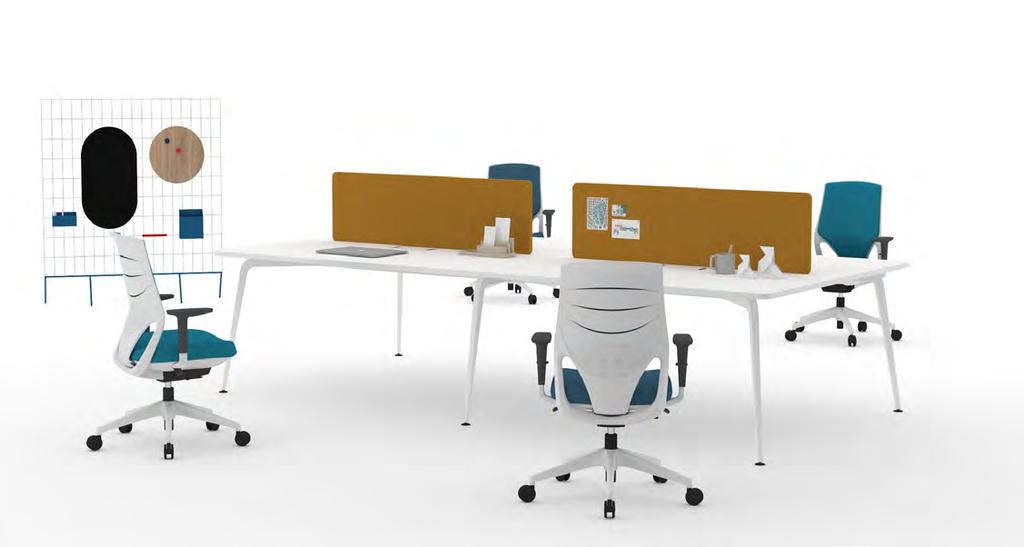 OPERATIVE - Individual desks, Twin desks and Meeting tables FEATURES