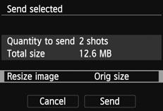 Sending Images 4 Reduce the image size. Set it if necessary.