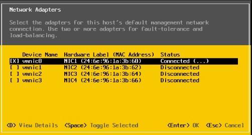 Chapter 3: Compute, Management, Network, and Data Domain Initial Setup Configuring the ESXi management network After the ESXi installation is complete and the server restarts, configure the ESXi