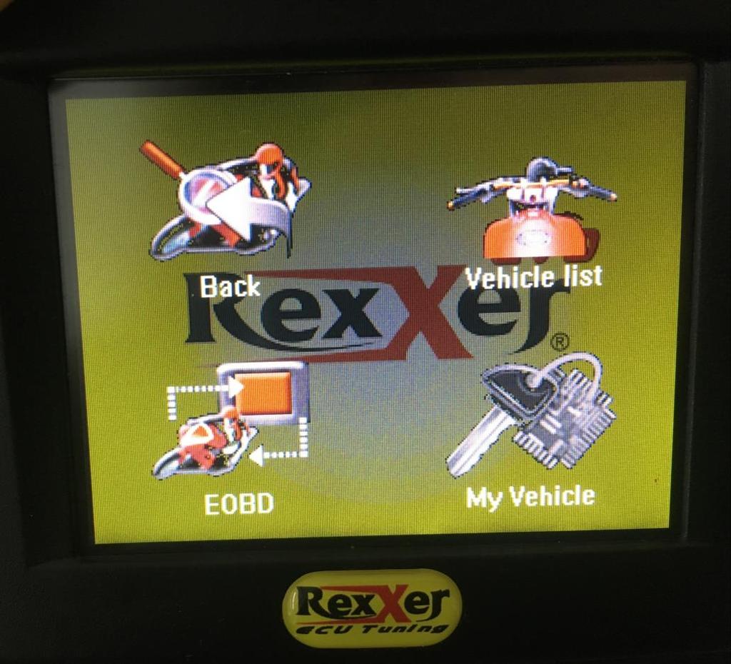 Service- & Diagnostic functions Select the menu group Diagnostic and press my vehicle, if you want to use the service functions of your RexXer EVO User.