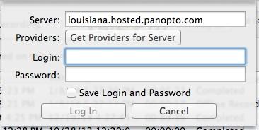 Accessing Panopto through the Desktop Recorder: If you already have the Panopto Desktop Recorder