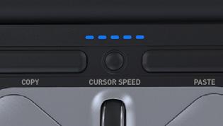 Change cursor speed Press button B to change cursor speed.