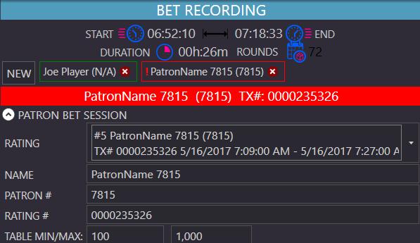 You can start a new Bet Session by scrolling to the top and clicking on NEW.