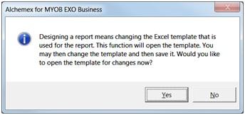 Yes, you can use the Design mode to make changes to a template without running a report. 1.