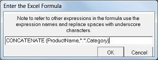 Using Excel Formulae in Data Expressions There are two ways of using Excel Formulae in Data Expressions.