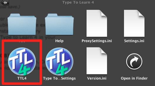 applications folder as TTL4. 13.