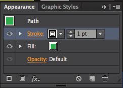 Using the new Kuler panel 1 3 Using the Appearance panel, click the Stroke color menu and select Black, and then click the Stroke Weight drop-down