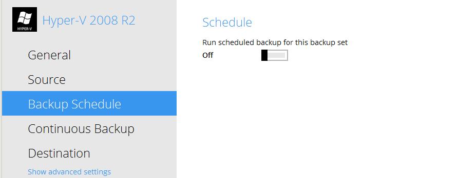 Configure Backup Schedule for Automated Backup 1. Click on the Backup Sets icon on the Backup App main interface. 2. Select the backup set that you would like to create a backup schedule for. 3.