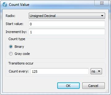 26. Overwrite a counting sequence onto the ABC signal group. A. Highlight the ABC group by clicking its name in the name column. B. Choose the counting sequence icon from the tool bar.