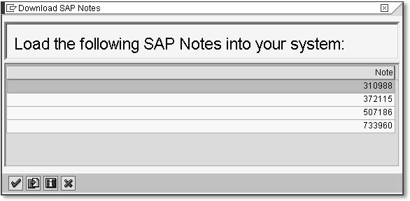 Implementing Notes with the SAP Note Assistant 17.2 Note that all objects to be corrected, plus details of the Note, must be entered in a request.