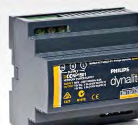 Normally a DyNet network is self-powered by the built-in DC supplies integrated within all mains powered devices.