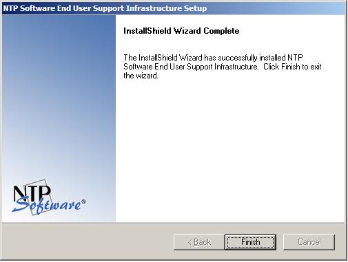 13. When the files installation is complete, click Finish.
