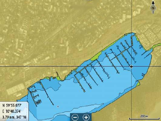 SonarChart displays a bathymetry map showing high resolution contour detail and