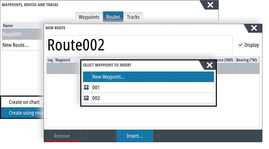 Select Keep to accept the routepoints positions. 6. Eventually repeat step 2 (Selection) and step 3 if you want the system to automatically position routepoints for other parts of the route. 7.