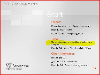 6 RS Install SQL 2005 Reporting Services Run SQL