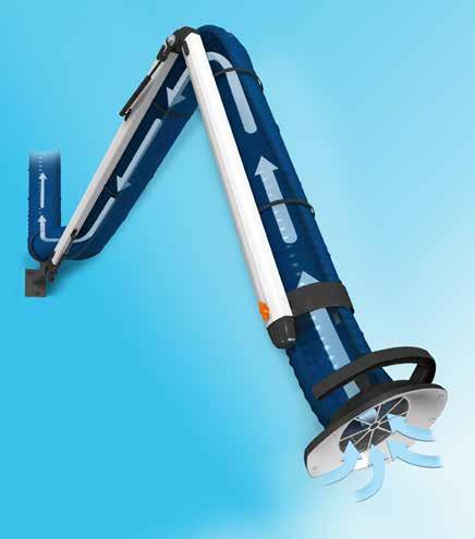 External arm supports deliver numerous advantages An externally positioned arm support has many advantages compared with extractors that have the supporting part internally in the extraction duct.