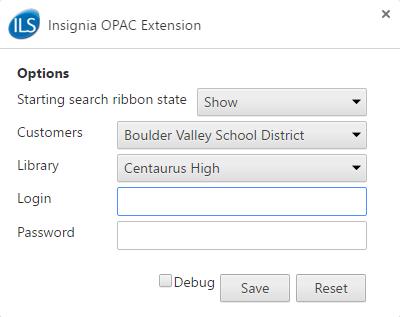 8. Select your district and library from the dropdown menus.