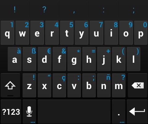 As you type, the keyboard displays suggestions above the top row of keys to accept a suggestion, touch it.