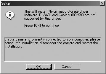 Windows Step 2: Complete installation 2.1 Install the driver for D1-series cameras If you are using one of the D1 series of cameras, first install the driver for your camera.