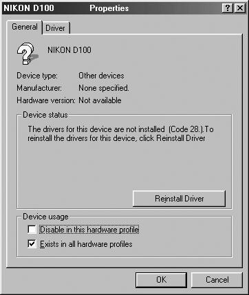 listed under Other devices, you will need to reinstall the device driver.