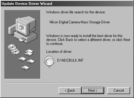 Check the CD-ROM drive option and click Next. The Select Language Dialog If the Select Language dialog appears when the CD is inserted, click Quit to close the di a log.